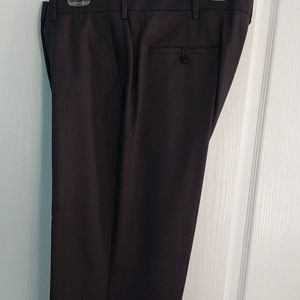 Men's Dark Gray Dress Slacks. 38x29.  Flat front, no cuffs.